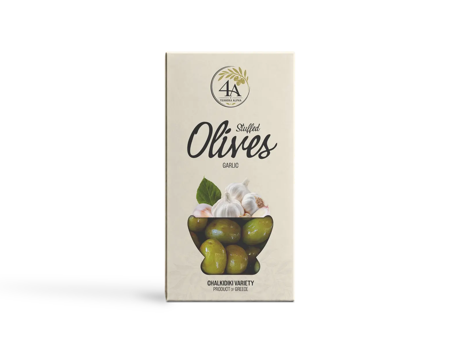 Stuffed olives with garlic — 4A Tessera Alpha box